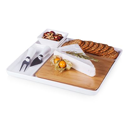 Picture of CasaLinga Cheese Board & Porcelain Serving platter 305