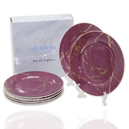 Picture of La Table Fine Cake Plates 825/ 6 Pieces Purple