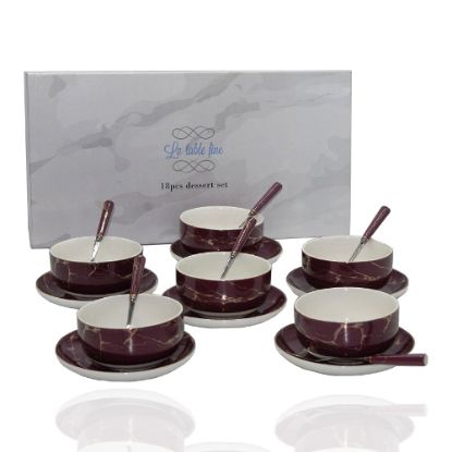 Picture of La Table Fine Bowl Set 925/ 18 Pieces Purple 