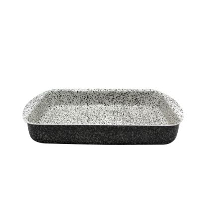 Picture of Trueval Rectangular Tray Granite 40 cm Black