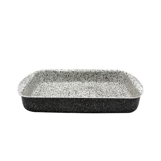 Picture of Trueval Rectangular Tray Granite 40 cm Black