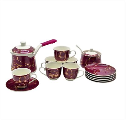 Picture of La Table Fine Coffee Set 425/ 9 Pieces Purple