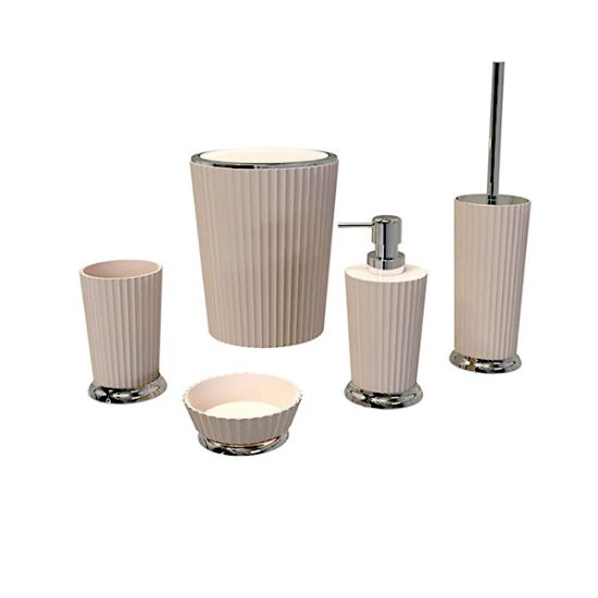 Picture of Primanova Nely Bathroom Set SAS08/09/ 5 Pieces Beige