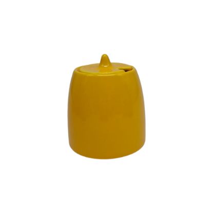 Picture of Porcelain Sugar pot 0080 Yellow