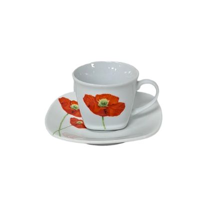 Picture of Porcelain Square Coffee Cups 764/ 6 Pieces