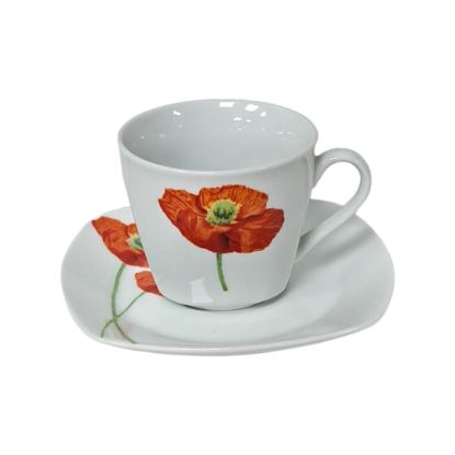 Picture of Porcelain Square Tea Cups 764/ 6 Pieces