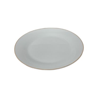 Picture of Porcelain Gold Rim Round Flat Plate  959/ 10.5''