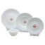 Picture of LaOpala Plain White Ivory Plate Set of 24 Pieces 