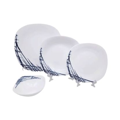 Picture of LaOpala Belladonna Square Plate Set of 24 Pieces 