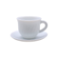 Picture of LaOpala Tea Cups Plain White set of 6 Pieces