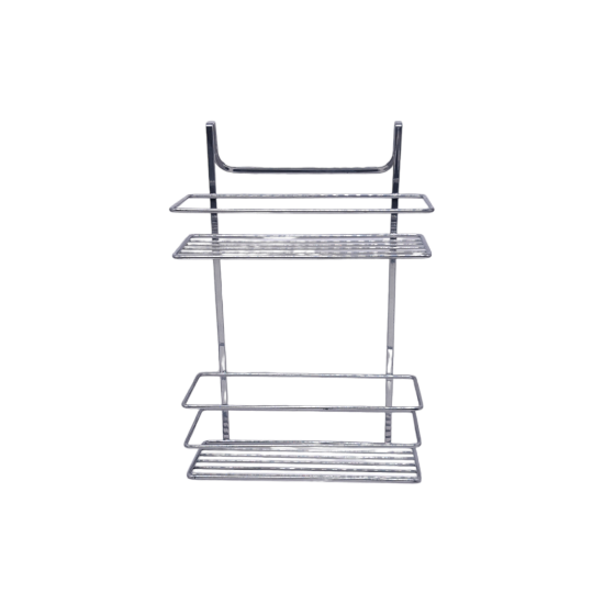 Picture of Double Tier Cabinet Corner Shelf Organizer Chrome 764