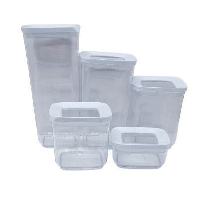 Picture of Square Plastic Storage Container Set of 5