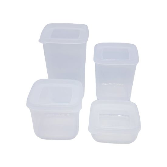 Picture of Transparent Plastic Food Container 4 Pieces