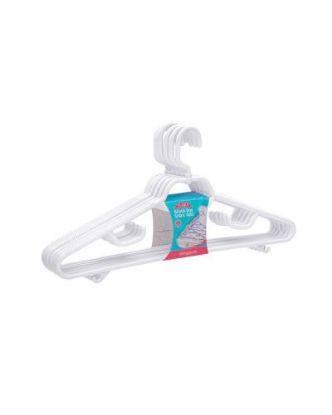 Picture of Flora Plastic Clothes Hangers F075/6 Peices