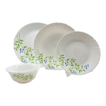 Picture of LaOpala Lush Greens Plate Set of 24 Pieces 