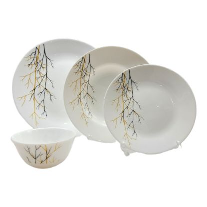 Picture of LaOpala Golden Fall Plate Set of 24 Pieces