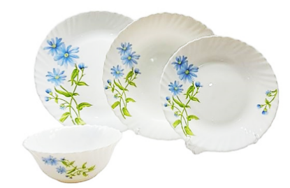 Picture of LaOpala Blue Daisy Set of 24 Pieces 