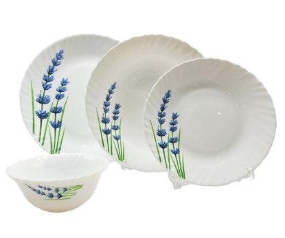 Picture of LaOpala English Lavender Plate Set of 24 Pieces 