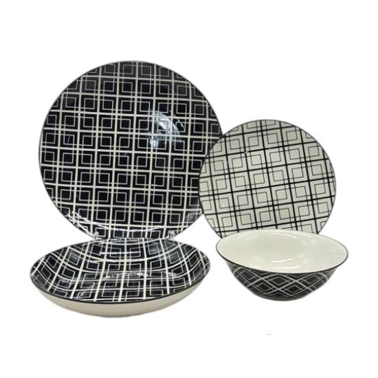 Picture of Geometric Dinner Set  45219/24 pieces