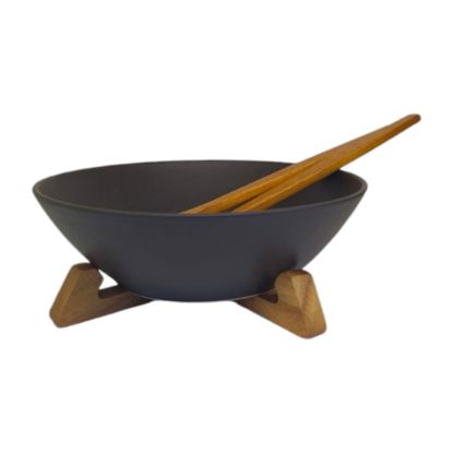 Picture of Billi Ceramic Black salad Bowl Set CR25/ 28 cm