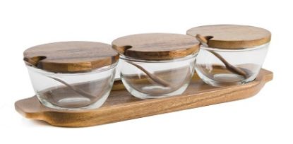 Picture of Billi Small Glass Condiment Tray 222/ 3