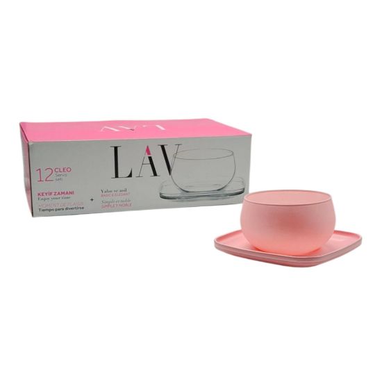 Picture of LAV Cup + saucer cleos1 pink 