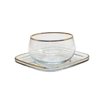 Picture of LAV Cup + saucer cleos1 Gold Rim 