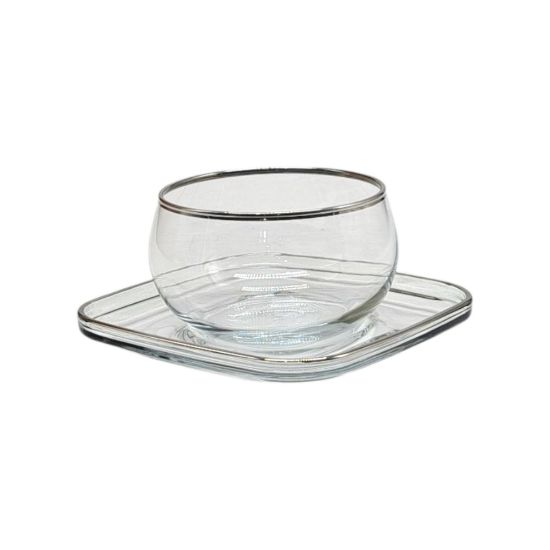 Picture of LAV Cup + saucer cleos1 Silver Rim 