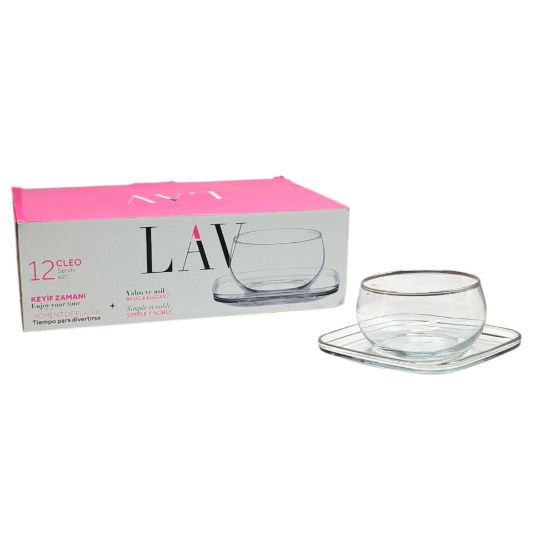 Picture of LAV Cup + saucer cleos1 Silver Rim 