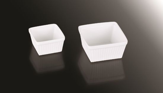Picture of Porcelain Pudding Square Bowl 6845/ 3.5''
