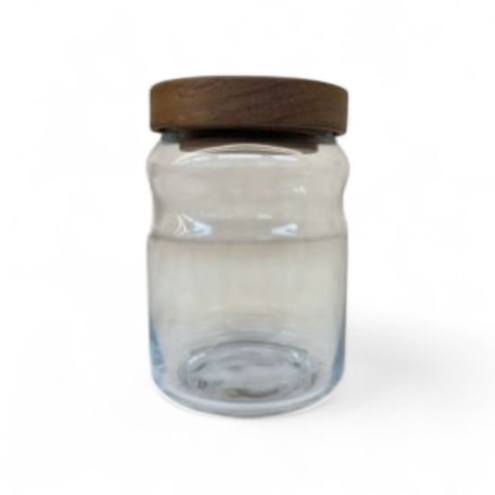 Picture of Medium Handy Glass Canister with lid 