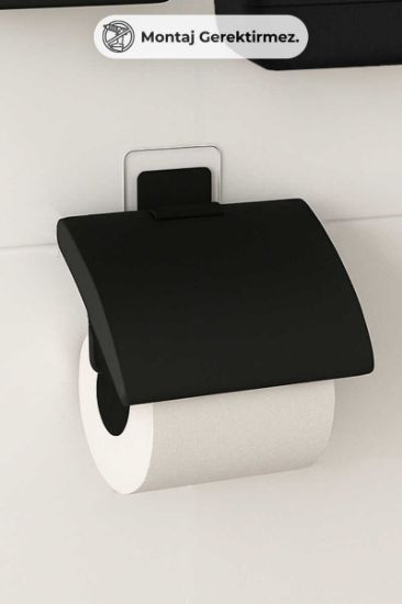 Picture of Primanova MOLIETTE toilet paper holder black 12406
