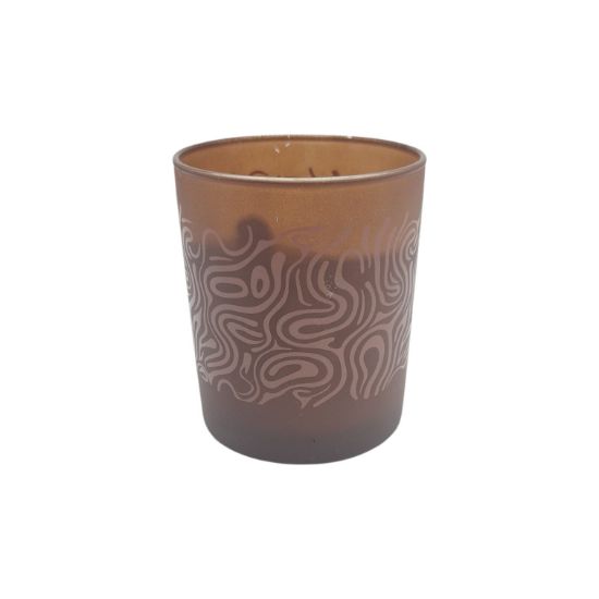Picture of Glass Candle Peonylone R150 - Brown