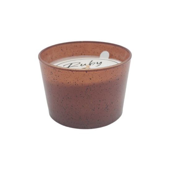 Picture of Glass Candle Apple&Cinnamon R120- Brown