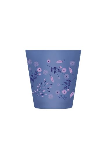 Picture of Glass Candle Peonylone RUBYS1 - Navy       