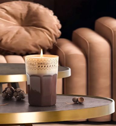 Picture of Glass Candle Lab Coffee R265 - Beige    