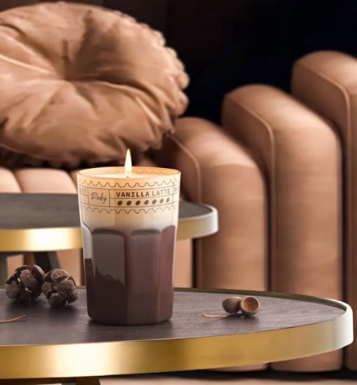 Picture of Glass Candle Lab Coffee R265 - Beige    