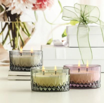 Picture of Glass Candle Vanilla R130 - Gray