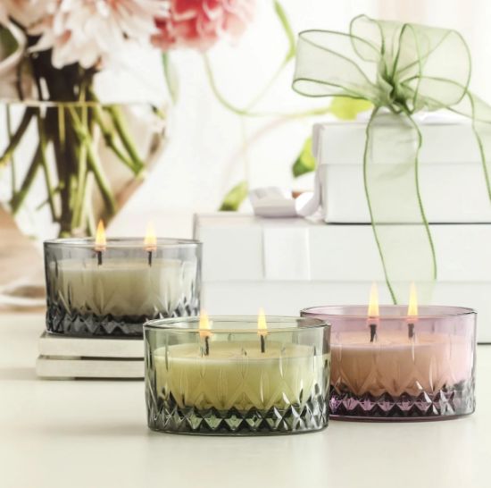 Picture of Glass Candle Vanilla R130 - Gray