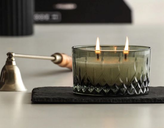 Picture of Glass Candle Vanilla R130 - Gray
