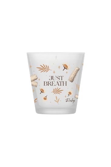 Picture of Glass Candle Sandalwood R130 - Beige