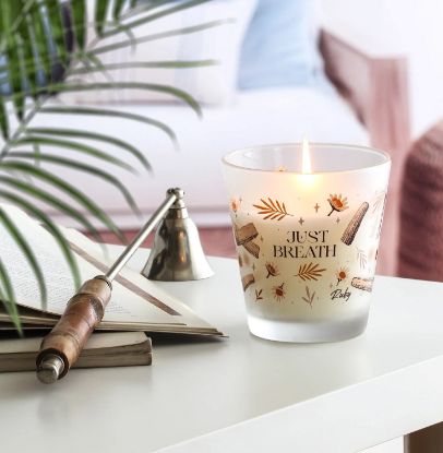 Picture of Glass Candle Sandalwood R130 - Beige