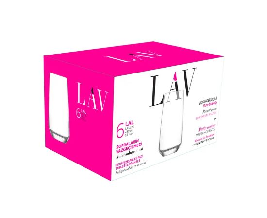 Picture of LAV Lal Cocktail Glass 376/ 3 Pieces -480CC