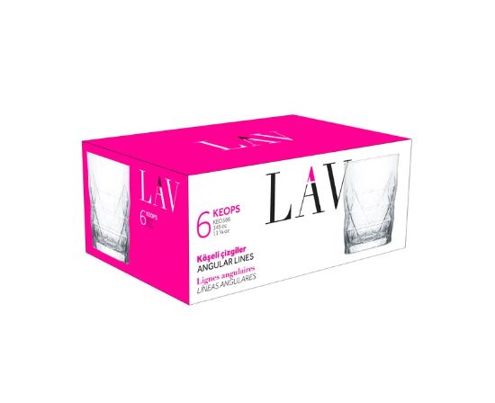 Picture of Lav Short Glass KEO 366/ 3 Pieces-345CC