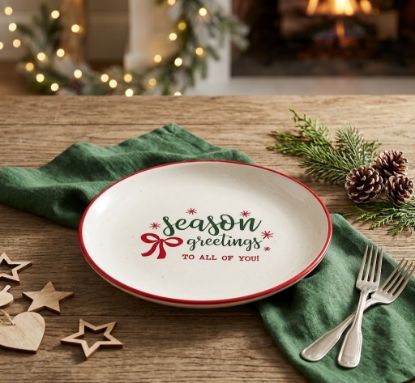 Picture of Christmas Season Greatings Platter 21CM - NF-3001