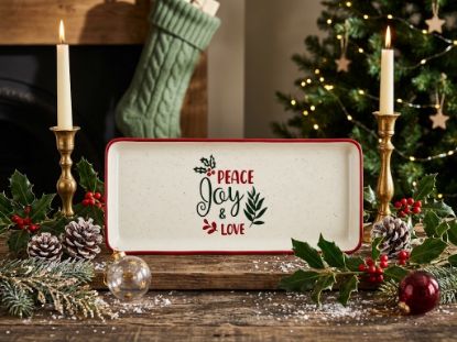 Picture of Buche Peace Joy & Love  Platter 35*16CM - NF-4301